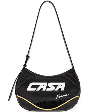 CASABLANCA Sac Porté Épaule À Logo - Black