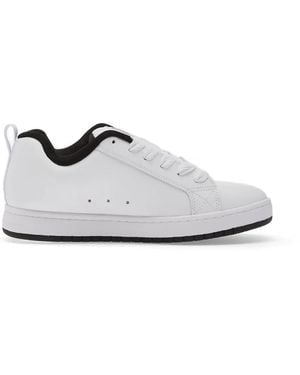 DC Shoes Court Graffik Lace-Up Sneakers - White