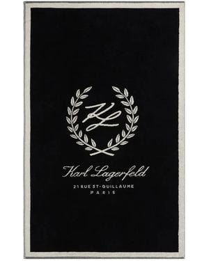 Karl Lagerfeld Serviette De Plage Hotel Karl - Noir