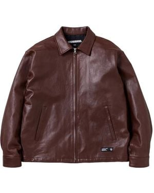 Neighborhood Leren Jack Van Lamsleer Met Rits - Bruin