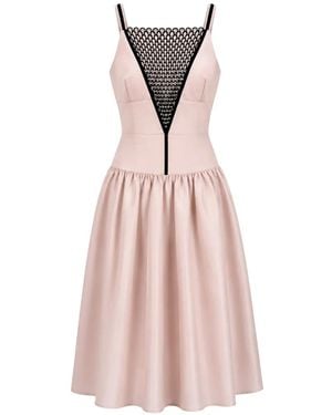 Nafsika Skourti Crystal-Embellished Dress - Pink
