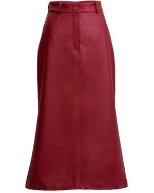 Silvia Tcherassi Layan Midi Skirt - Red