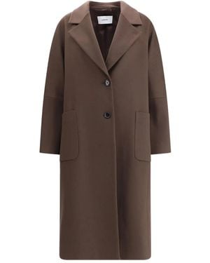 Lardini Patch-Pocket Button Coat - Brown
