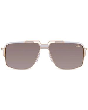 Cazal Lunettes De Soleil À Monture Pilote - Blanc