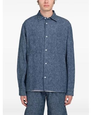 Minimum Titan Patch-Pocket Shirt - Blue