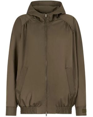 Marni Hooded Zip-Up Jacket - Green