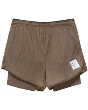 Satisfy Rippy 3" Shorts - Brown