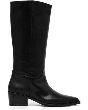 Vagabond Shoemakers 40Mm Kelsey Pointed-Toe Leather Boots - Black
