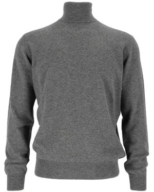 FILIPPO DE LAURENTIIS Roll-Neck Cashmere Sweater - Grey