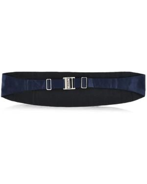 Corneliani Pleated Satin Cummerbund - Blue