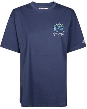 Mc2 Saint Barth Embroidered T-shirt - ブルー