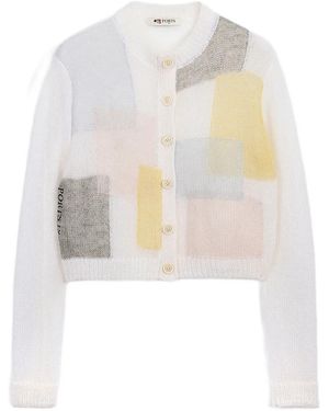 Ports 1961 Patchwork Cardigan - White