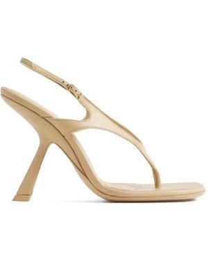 Mugler Slingback Sandals - Natural