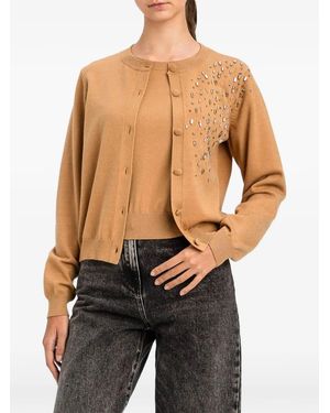 Twinset Crystal-Embellished Cardigan Set - Black