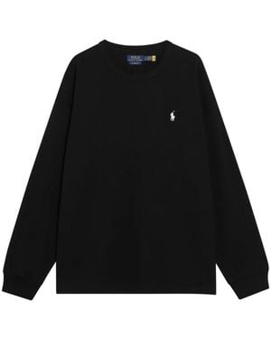 Polo Ralph Lauren Logo-Embroidered Sweatshirt - Black