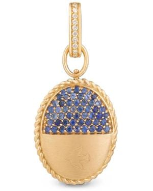 CLARA CHEHAB Charm Liberté Mediano Con Diamante Y Zafiro - Azul