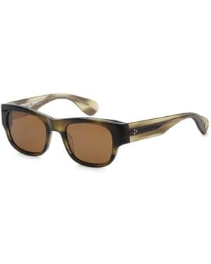 Garrett Leight Lunettes De Soleil Shasta À Monture Carrée - Metallic