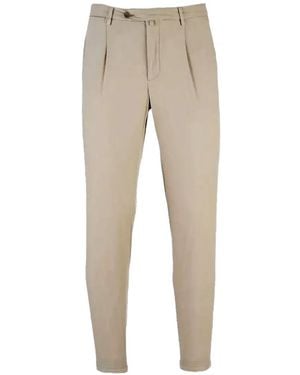 Briglia 1949 Pleated Tapered Pants - Natural