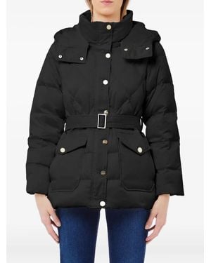 Liu Jo Quilted Belted Puffer Jacket - Black