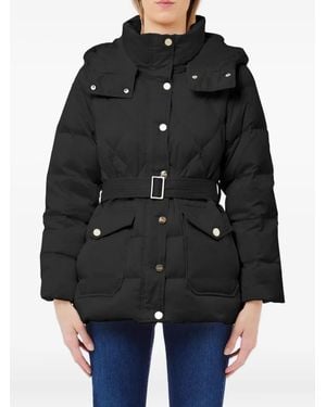 Liu Jo Quilted Belted Puffer Jacket - Black