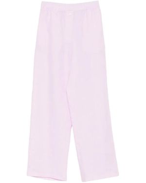 Riviera Elasticated-Waistband Pants - Pink