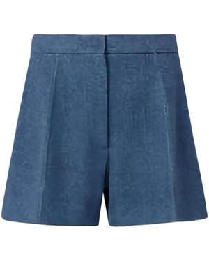 Max Mara Pleated Shorts - Blue
