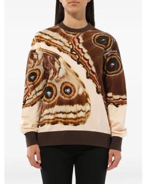 Givenchy Butterfly Print Sweatshirt - Metallic