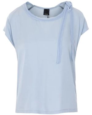 Pinko Bertha Tie-Detail Blouse - Blue