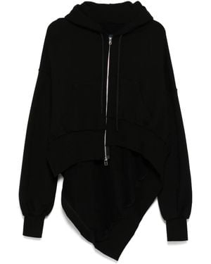 Yohji Yamamoto ジップアップ パーカー - ブラック