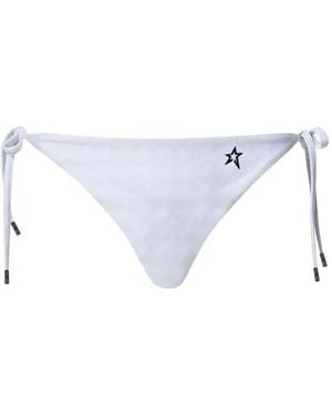 Perfect Moment Bragas De Bikini Salinas Con Motivo Pied De Poule - Blanco