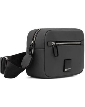 Karl Lagerfeld Logo Shoulder Bag - Noir