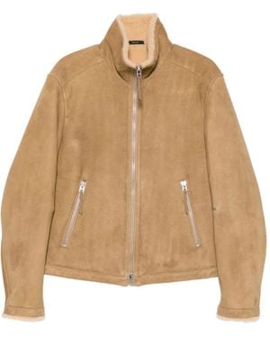 Tom Ford Zip-Pocket Jacket - Natural