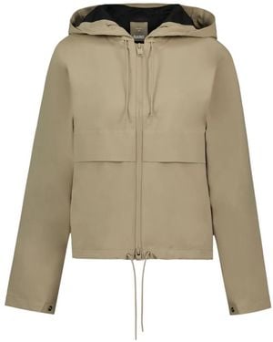 Rains Suva Hardshell Short String W Jacket - Natural