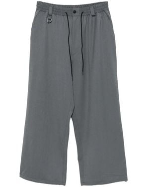Y-3 Pantalones Con Cordones De X Yohji Yamamoto - Gris
