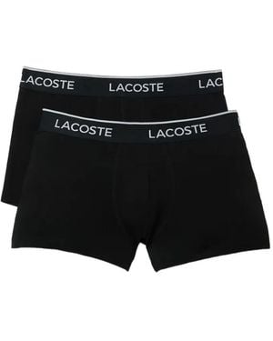Lacoste Logo-Waistband Boxers Set (Set Of Two) - Black