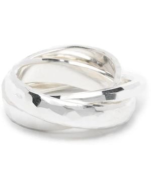 Werkstatt:münchen Forged Interlocking Rings - White