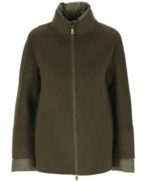 Canadian Giacca A Collo Alto Con Zip - Verde