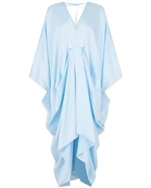 CAMILLA V-Neck Maxi Dress - Blue