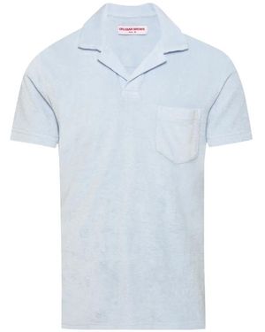 Orlebar Brown Poloshirt Mit Frottee-Tasche - Blau