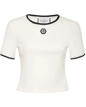 Philipp Plein Logo-Patch T-Shirt - White