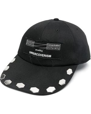 Undercover Stud-Embellished Cap - Black