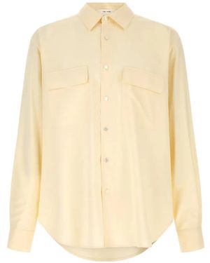 The Row Piou Flap-Pockets Silk Shirt - White