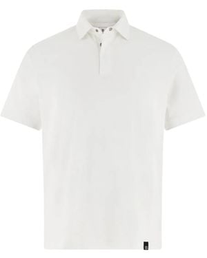 BOGGI High-Performance Piqué Polo Shirt With -Cafè Yarn - White