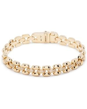 Lizzie Mandler Three Row Cleo ブレスレット 18kイエローゴールド - メタリック