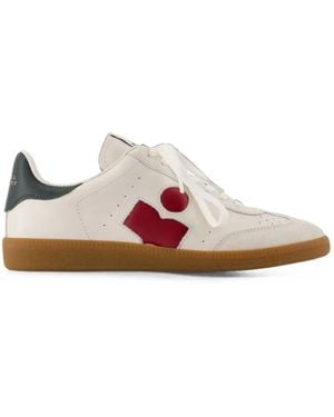 Isabel Marant Bryce Logo-Patch Sneakers - Pink