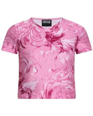 Versace Jeans Couture Patterned T-Shirt - Pink