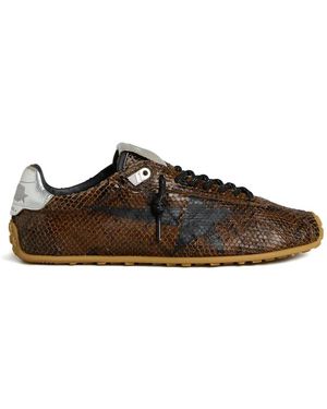 Golden Goose Marathon Speed Leather Trainers - Brown