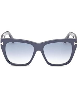 Tom Ford Flynn Rectangle-Frame Sunglasses - Grey