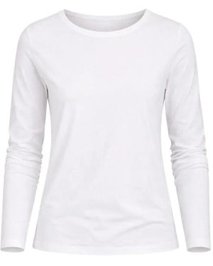 Patrick Assaraf Camiseta De Manga Larga - Blanco