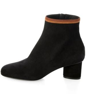 Ferragamo Suede Ankle Boots - Black
